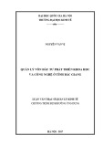 Luận văn Thạc sĩ Quản lý kinh tế: Quản lý vốn đầu tư phát triển khoa học và công nghệ ở tỉnh Bắc Giang