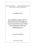 Luận văn Thạc sĩ Kinh tế: Đẩy mạnh hoạt động cho vay khách hàng doanh nghiệp tại Ngân hàng thương mại cổ phần Xuất Nhập Khẩu Việt Nam chi nhánh Quận 4