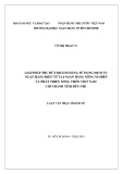 Luận văn Thạc sĩ Kinh tế: Giải pháp thu hút khách hàng sử dụng dịch vụ ngân hàng điện tử tại Ngân hàng Nông nghiệp và Phát triển nông thôn Việt Nam - Chi nhánh tỉnh Bến Tre