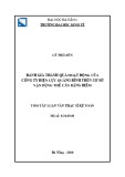 Tóm tắt Luận văn Thạc sĩ Kế toán: Đánh giá thành quả hoạt động của Công ty Điện lực Quảng Bình trên cơ sở vận dụng thẻ cân bằng điểm