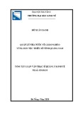 Tóm tắt Luận văn Thạc sĩ Quản lý kinh tế: Quản lý nhà nước về giảm nghèo vùng dân tộc thiểu số tỉnh Quảng Nam