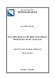 Tóm tắt Luận văn Thạc sĩ Kế toán: Hoàn thiện kiểm soát thu Bảo hiểm xã hội tại Bảo hiểm xã hội huyện Bắc Trà My- Quảng Nam