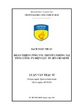 Luận văn Thạc sĩ Quản trị kinh doanh: Hoàn thiện công tác truyền thông tại tổng Công ty Điện lực TP. Hồ Chí Minh