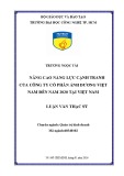 Luận văn Thạc sĩ Quản trị kinh doanh: Nâng cao năng lực cạnh tranh của Công ty cổ phần Ánh dương Việt Nam đến năm 2020 tại Việt Nam