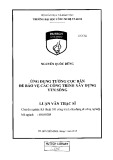 Luận văn Thạc sĩ Kỹ thuật: Ứng dụng tường cọc bản để bảo vệ các công trình xây dựng ven sông