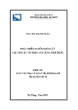 Tóm tắt Luận văn Thạc sĩ Quản trị kinh doanh: Phát triển nguồn nhân lực tại Công ty Cổ phần Xây dựng Việt Đăng