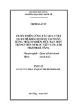 Tóm tắt Luận văn Thạc sĩ Quản trị kinh doanh: Hoàn thiện công tác quản trị quan hệ khách hàng tại Ngân hàng TNHH MTV PUBLIC VIỆT NAM - Chi nhánh Đà Nẵng