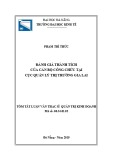 Tóm tắt Luận văn Thạc sĩ Quản trị kinh doanh: Đánh giá thành tích của cán bộ công chức tại Cục Quản lý thị trường Gia Lai