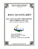 Sáng kiến kinh nghiệm Tiểu học: Dạy tập làm văn theo hướng trải nghiệm sáng tạo