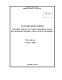 Sáng kiến kinh nghiệm THCS: Phát huy năng lực của học sinh trong giảng dạy bài Di truyền học với con người