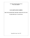 Sáng kiến kinh nghiệm Tiểu học: Một số giải pháp rèn cho học sinh lớp 5 kỹ năng tự đặt đề toán và giải toán