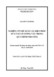 Tóm tắt Luận văn Thạc sĩ Kỹ thuật: Nghiên cứu đề xuất các biện pháp xử lý sự cố tường vây trong quá trình thi công