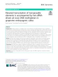 Elevated transcription of transposable elements is accompanied by het-siRNAdriven de novo DNA methylation in grapevine embryogenic callus