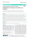 Unsupervised correction of geneindependent cell responses to CRISPR-Cas9 targeting