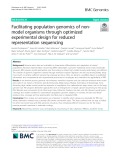 Facilitating population genomics of nonmodel organisms through optimized experimental design for reduced representation sequencing
