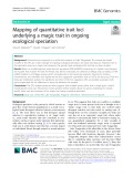 Mapping of quantitative trait loci underlying a magic trait in ongoing ecological speciation