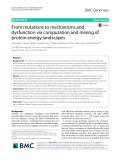 From mutations to mechanisms and dysfunction via computation and mining of protein energy landscapes