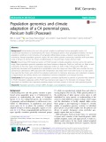 Population genomics and climate adaptation of a C4 perennial grass, Panicum hallii (Poaceae)