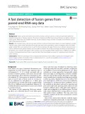 A fast detection of fusion genes from paired-end RNA-seq data