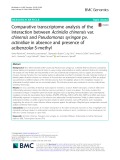 Comparative transcriptome analysis of the interaction between Actinidia chinensis var. chinensis and Pseudomonas syringae pv. actinidiae in absence and presence of acibenzolar-S-methyl
