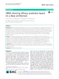 SiRNA silencing efficacy prediction based on a deep architecture
