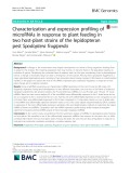 Characterization and expression profiling of microRNAs in response to plant feeding in two host-plant strains of the lepidopteran pest Spodoptera frugiperda