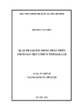 Luận án Tiến sĩ Kinh tế Chính trị: Quan hệ lợi ích trong phát triển chuỗi giá trị cà phê ở tỉnh Đắk Lắk