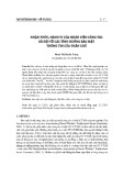 Nhận thức, hành vi của nhân viên công tác xã hội về các tình huống bảo mật thông tin của thân chủ