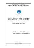 Khoá luận tốt nghiệp: Hoàn thiện tổ chức công tác kế toán chi phí, doanh thu và xác định kết quả kinh doanh tại công ty TNHH Xây dựng & Thương mại Nam Sơn