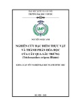 Khóa luận tốt nghiệp: Nghiên cứu đặc điểm thực vật và thành phần hóa học của cây Qua lâu trứng (Trichosanthes ovigera Blume)