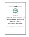 Khóa luận tốt nghiệp: Nghiên cứu thành phần hóa học phân đoạn dichloromethan loài Cóc kèn leo (Derris scandens (Roxb.) Benth.)