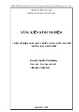 Sáng kiến kinh nghiệm Mầm non: Một số biện pháp phát triển ngôn ngữ cho trẻ 24 – 36 tháng tuổi thông qua trò chơi