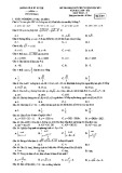 Đề thi khảo sát chất lượng học kì 1 môn Toán lớp 9 năm 2020-2021 - Phòng GD&ĐT Ân Thi