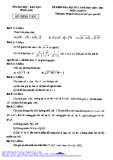 Đề kiểm tra học kì 1 môn Toán lớp 9 năm 2020-2021 - Sở GD&ĐT Vĩnh Long