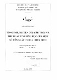 Luận văn Thạc sĩ Khoa học Hóa học: Tổng hợp, nghiên cứu cấu trúc và thử hoạt tính sinh học của một số dẫn xuất furan chứa nitơ