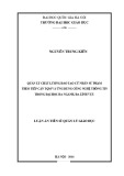Luận văn Thạc sĩ Quản lý giáo dục: Quản lý chất lượng đào tạo cử nhân sư phạm theo tiếp cận TQM và ứng dụng công nghệ thông tin trong đại học đa ngành, đa lĩnh vực