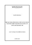 Luận văn Thạc sĩ Tài chính ngân hàng: Hiệu quả hoạt động bảo lãnh tại Ngân hàng TMCP Phát triển nhà đồng bằng sông Cửu Long – Chi nhánh Hà Nội