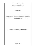 Luận văn Thạc sĩ Công nghệ thông tin: Nghiên cứu và xây dựng hệ thống liên thông văn bản điện tử
