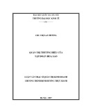 Luận văn Thạc sĩ Quản trị kinh doanh: Quản trị Thương hiệu của Tập đoàn Hoa Sao