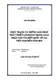 Luận văn Thạc sĩ Kinh tế: Thực trạng và những giải pháp phát triển logistics trong giao nhận vận tải biển quốc tế tại Việt Nam đến năm 2015