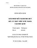 Luận văn Thạc sĩ Kinh tế: Giải pháp đẩy mạnh thu hút đầu tư trực tiếp nước ngoài vào Phú Quốc