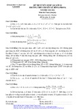 Đề thi tuyển sinh vào lớp 10 môn Toán (chuyên) năm 2021-2022 - Trường THPT chuyên Lê Hồng Phong – Nam Định