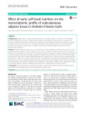 Effect of early calf-hood nutrition on the transcriptomic profile of subcutaneous adipose tissue in Holstein-Friesian bulls