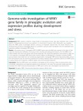 Genome-wide investigation of WRKY gene family in pineapple: Evolution and expression profiles during development and stress