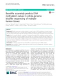 BoostMe accurately predicts DNA methylation values in whole-genome bisulfite sequencing of multiple human tissues