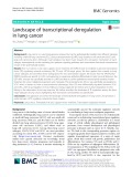 Landscape of transcriptional deregulation in lung cancer