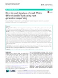 Diversity and signature of small RNA in different bodily fluids using next generation sequencing