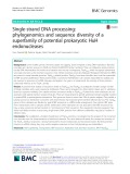 Single-strand DNA processing: Phylogenomics and sequence diversity of a superfamily of potential prokaryotic HuH endonucleases