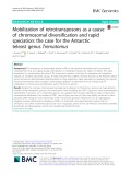 Mobilization of retrotransposons as a cause of chromosomal diversification and rapid speciation: The case for the Antarctic teleost genus Trematomus