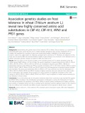 Association genetics studies on frost tolerance in wheat (Triticum aestivum L.) reveal new highly conserved amino acid substitutions in CBF-A3, CBF-A15, VRN3 and PPD1 genes